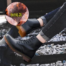 Новые брендовые кожаные ботильоны; сезон осень-зима; мужские ботинки; модные ботинки в байкерском стиле; уличные рабочие зимние ботинки; мужская обувь