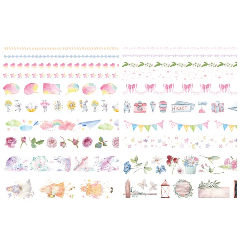 

20Pcs/Lot Tape Set Small Fresh Series DIY Crafts Decor Scrapbooking 4 Type Paper