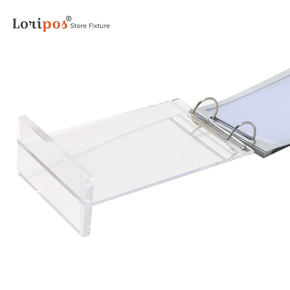 Acrylic Double-sided Page Display Drinks Menu Table Album Desk Sign Restaurant Hotel Label Holder Photo Stand