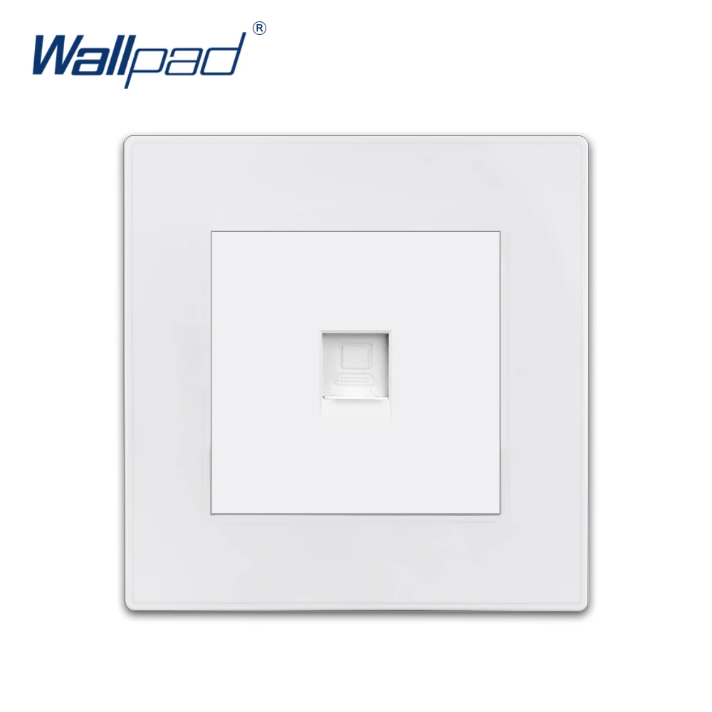 

Wallpad Data Socket Computer Network Rj45 CAT5 Luxury White PC Panel Wall Week Electricity Outlet Sockets