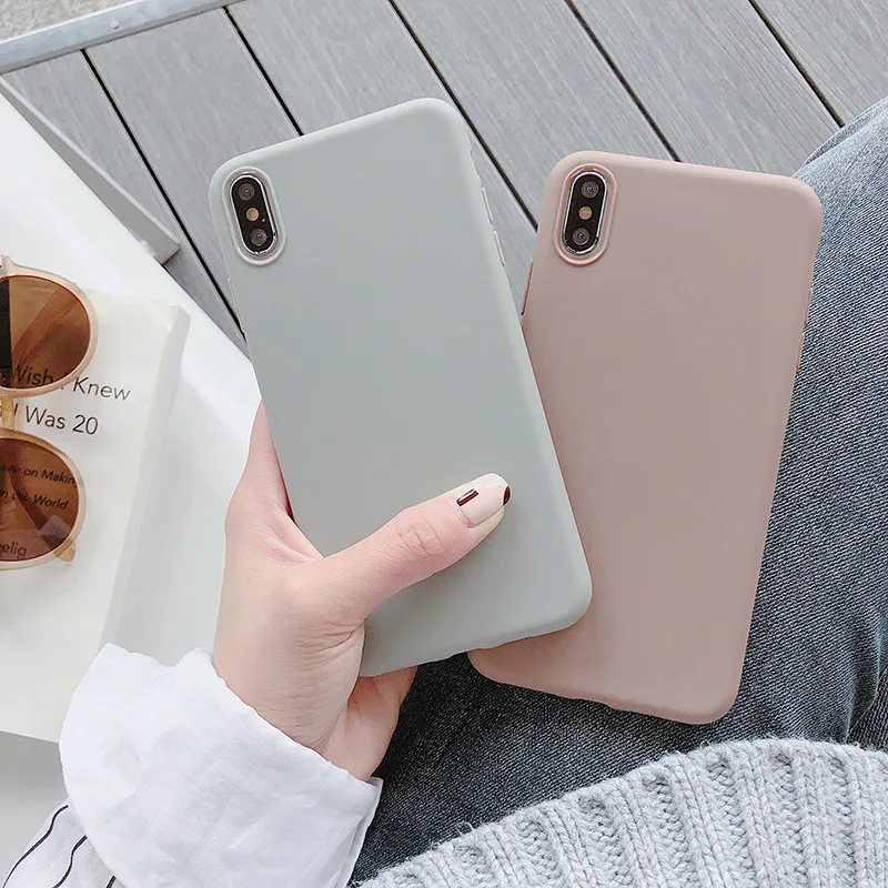 Soft Matte TPU Candy Color Case For Xiaomi Redmi Note 9S 9 Pro Max 8T 8 7 6A 6 5A 4A 4X 3 Hongmi Y1 Y2 Y3 Phone Bags Cover | Мобильные