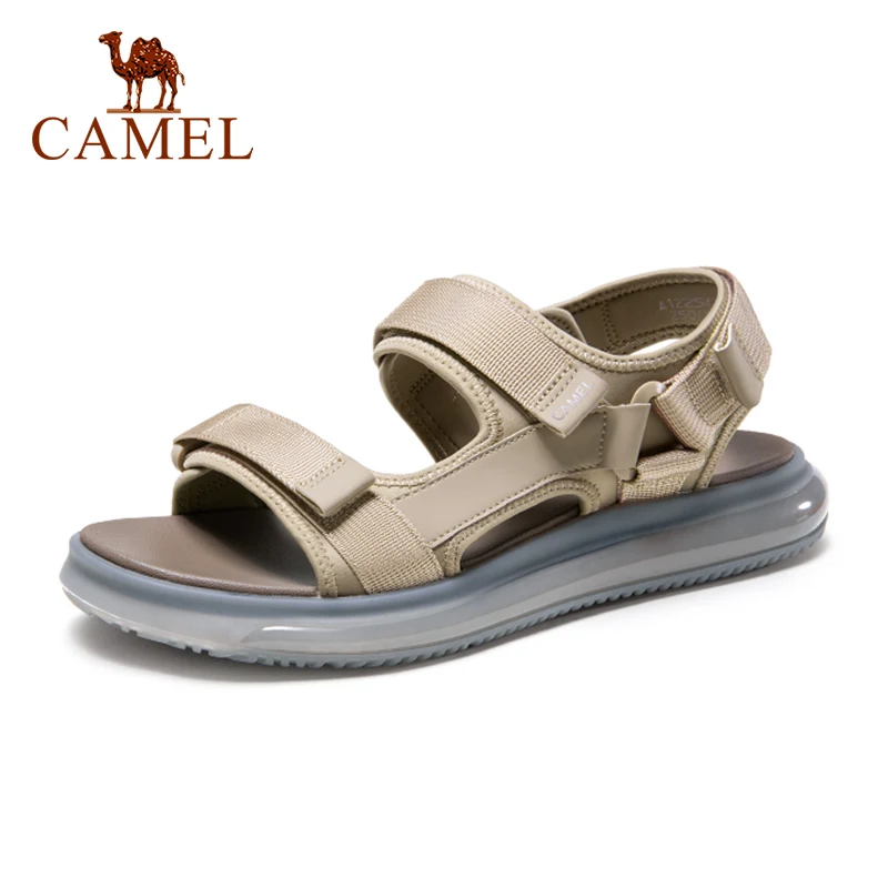 Мужские уличные босоножки CAMEL нескользящие спортивные сандалии на плоской