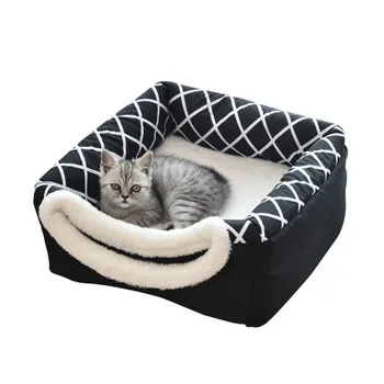 

1pcs Pet Space Capsule Cat House Soft Nest Kennel Bed Cave House Sleeping Bag Mat Pad Tent Pets Winter Warm Cozy Bed
