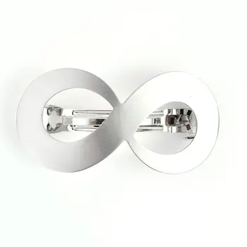 

Minimalist Hollow Number Eight Shape French Hair Clip Ladies Metallic Glitter Drawbench Ponytail Clamp Bridal Spring Hairgrip