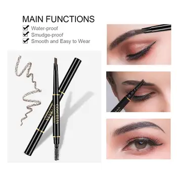 

6 Color Lasting Double Ended Eyebrow Pencil For Eyebrows Waterproof No Blooming Rotatable Eyebrows Pen Makeup Cosmetics