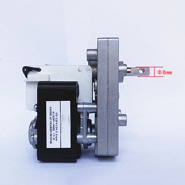 AC Spaltpol-Getriebemotor mit Kabel, 230V/50W 25Nm, 2RPM
