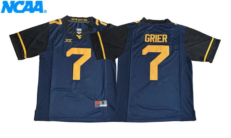 Новое поступление, высокое качество, Will Grier#7, Молодежная Футболка для колледжа, трикотажные изделия, S-XXXL