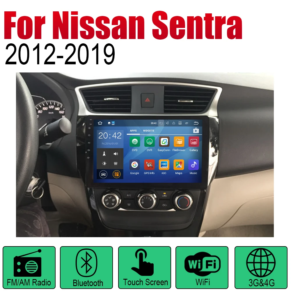 Cheap ZaiXi Auto Player GPS Navigation For Nissan Sentra 2012~2019 Car Android Multimedia System Screen Radio Stereo 1