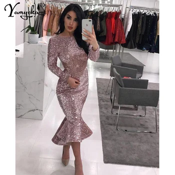 

Sexy Backless Dresses Elegant Mermaid Sequined Lace Appliques Mermaid Long Dress 2020 Party Gowns Vestido
