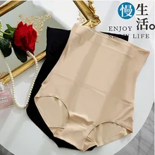 Бесшовные Шелковистые трусики с высокой талией, для похудения, для контроля живота, трусики, трусы, волшебное боди, Корректирующее белье, Женский корсет, нижнее белье