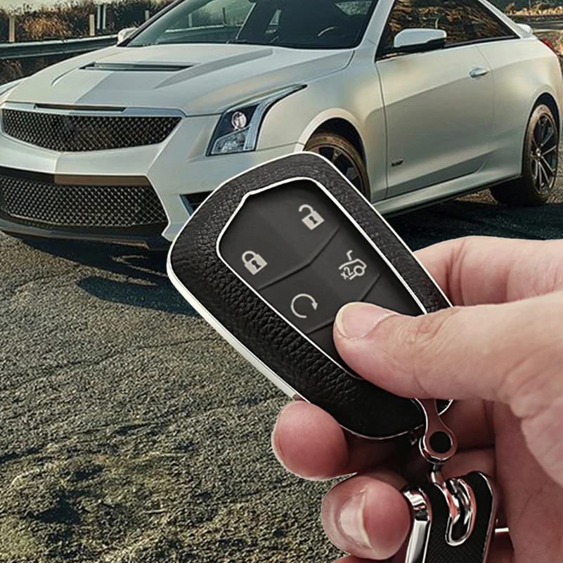 1 шт. Кожаный Автомобильный смарт брелок для ключей с дистанционным управлением