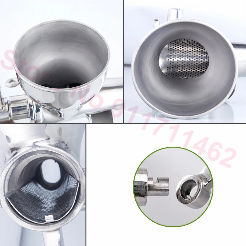 Manual Wheatgrass Juicer Extractor Stainless Steel Auger Slow Squeezer Fruit Wheat Grass Vegetable Orange Juice Press Machine 3