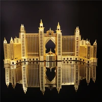 MMZ MODEL NANYUAN 3D Metal puzzle The Atlantis Hotel Dubai architecture Puzzle DIY 3D Laser Cut Model puzzle toys for adult 2