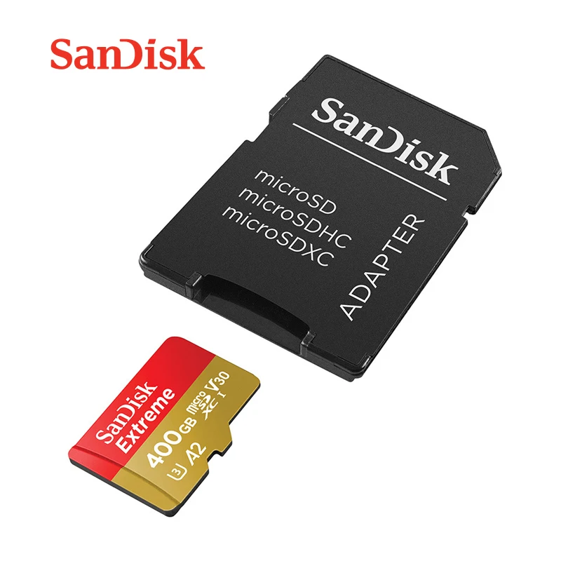 400GB A2 160MB Sandisk Extreme Micro SD карта 160MB U3 V30 A2 64 Гб 128 ГБ 256 Гб 400 Гб microsd оригинальная TF карта 32 Гб A1 флеш-карта памяти - Емкость: 400GB A2 160MB