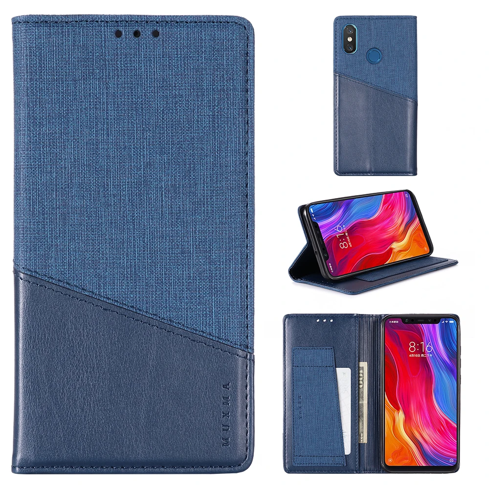 Кожаный чехол с откидной крышкой для mi 7A K20 Note 6 Pro Note 7 5 Pro для Xiaomi mi 6X8 9 Max 2 Pocophone F1 Чехол-кошелек с подставкой для карт