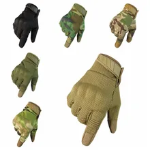 Touch Screen Tactical Breathable Full Finger Gloves Outdoor Motorcycle Cycling Climbing Anti-skid Men Gloves CY02