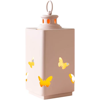 

Nordic Metal Candle Holder Vintage Wedding Romantic Tealight Candlestick Hanging Iron Lanterns Minimalist Home Decoration KK60ZT