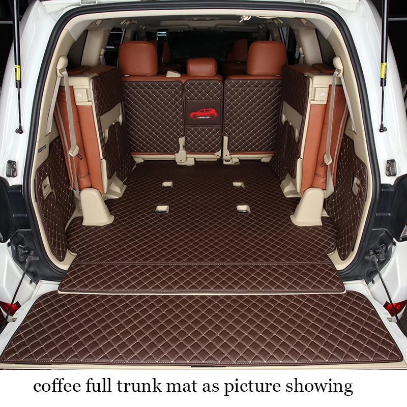 Роскошный кожаный коврик для багажника автомобиля для toyota land cruiser 2010 2011 2012 2013 lc200 автомобильные аксессуары