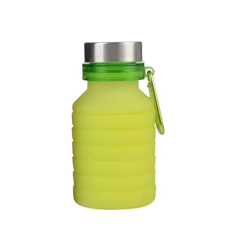 Мода 550 мл многоразовые складные бутылки Новая Вода гибкие походные удобные - Цвет: C