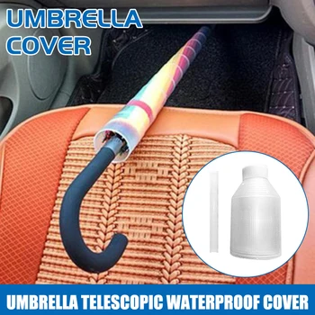 

Telescopic Drip-proof Umbrella Cover PVC Transparent Umbrella Cover Coat JS23