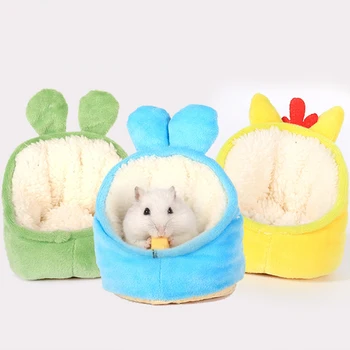 

Pet Hamster Warm Bed House Cusion Fleece Hut Cute Toy Nest for Mini Small Animal Mice,Rat,Sugar Glider,Chinchilla,Dwraf Hamster
