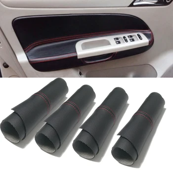 

For Volkswagen Bora 2008 2009 2010 2011 2012 microfiber leather car door armrest cover door panel protective mat accessories