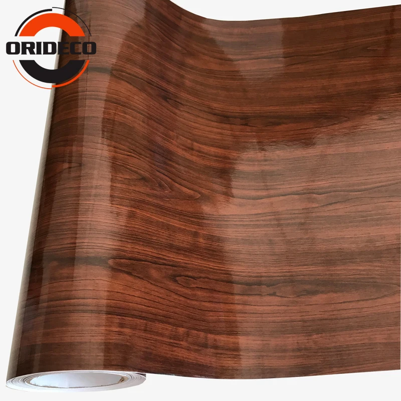 glossy wooden grain vinyl sticker for car decoration home furniture decoration 10