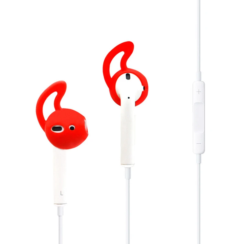 Multi-color for Airpods 2 Bluetooth Wireless Headset Ear Cap Non-slip Silicone In-ear Earbuds Anti-lost Silicone Earbuds/single