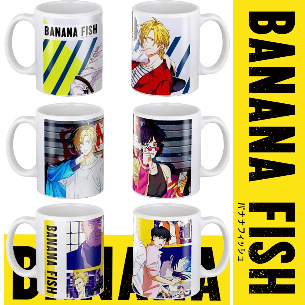 Banana Fish Coffee Mug 350Ml Ceramic Tea Anime Cup Tazze 11Oz Freinds Regalo Tazze E Tazze