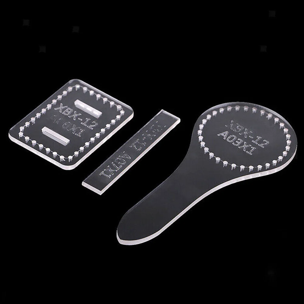 

Pouch Acrylic Template Sewing Stitching Making Transparent Clear Pattern