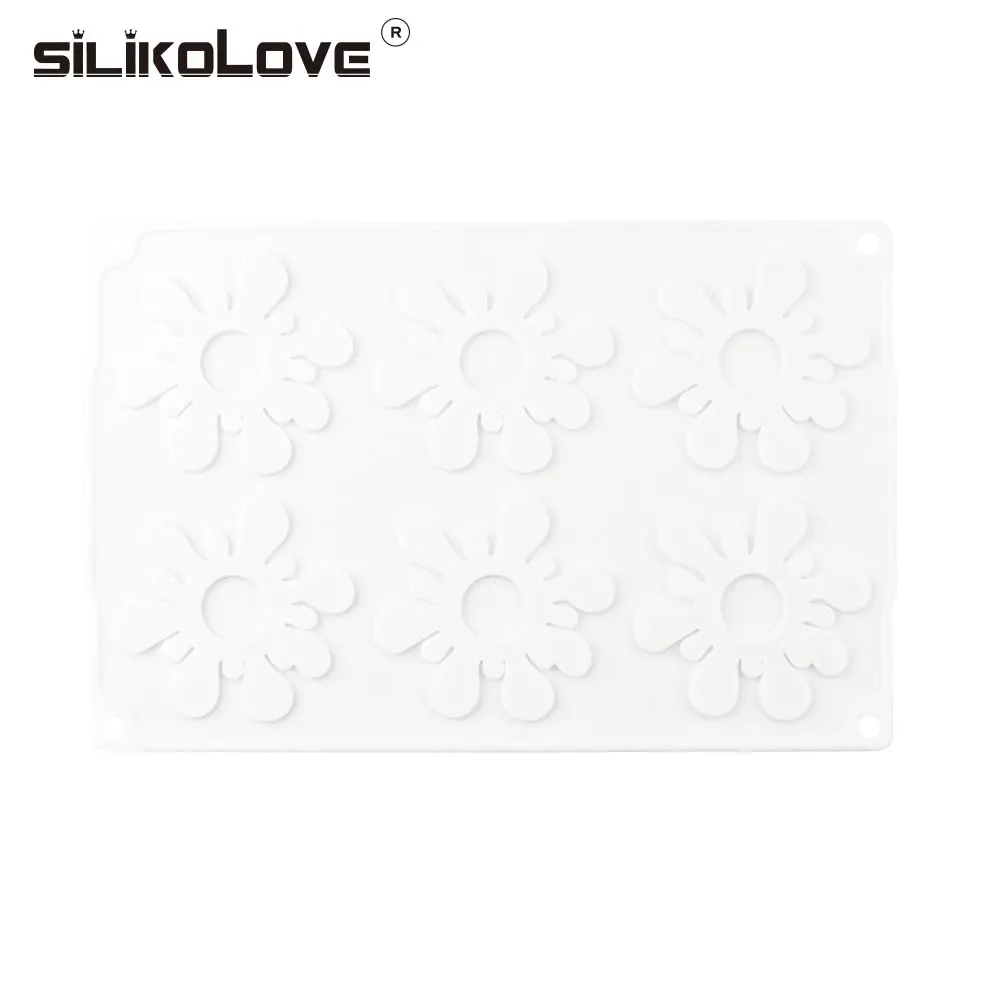 SILIKOLOVE 6 силиконовые полости форма для шоколада жаропрочная 3D инструменты для украшения торта желе для выпечки