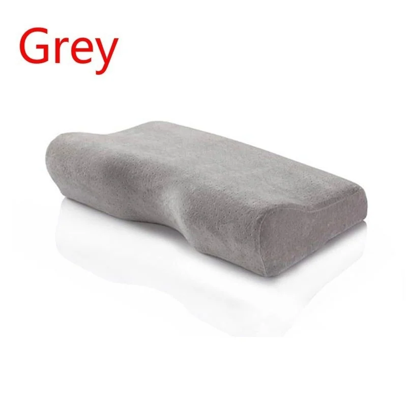 Мягкая Наволочка для путешествий с эффектом памяти, чехол для подушки с эффектом памяти, медленный отскок, шейный затылочный медицинский наволочка 30*50 см - Цвет: Grey