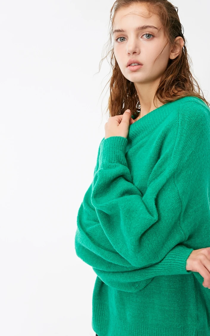 Vero Moda вязанный женский свитер со шнуровкой на спине с рукавами-фонариками | 318313516