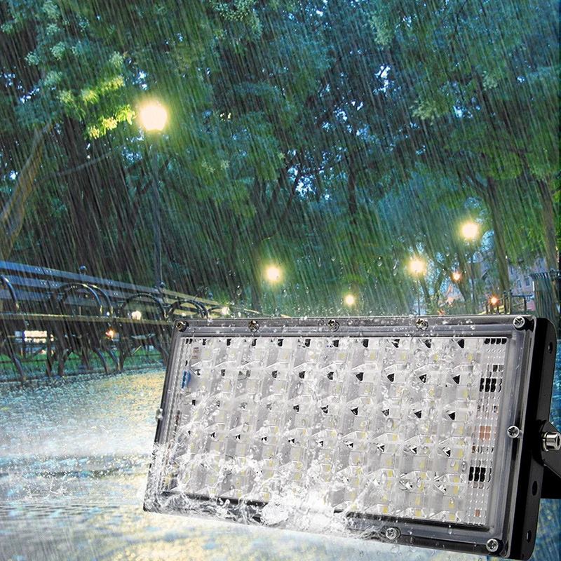 

50W 220V LED Flood Light Spotlight Wall Outdoor Home Garden Lamp White US