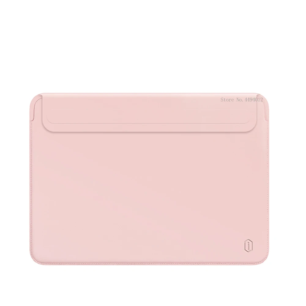 Сумка для ноутбука для MacBook Touch ID Air13 A1932 кожаный чехол для MacBook Air retina Pro 11 12 13 15 Ультратонкий чехол для ноутбука - Цвет: Розовый