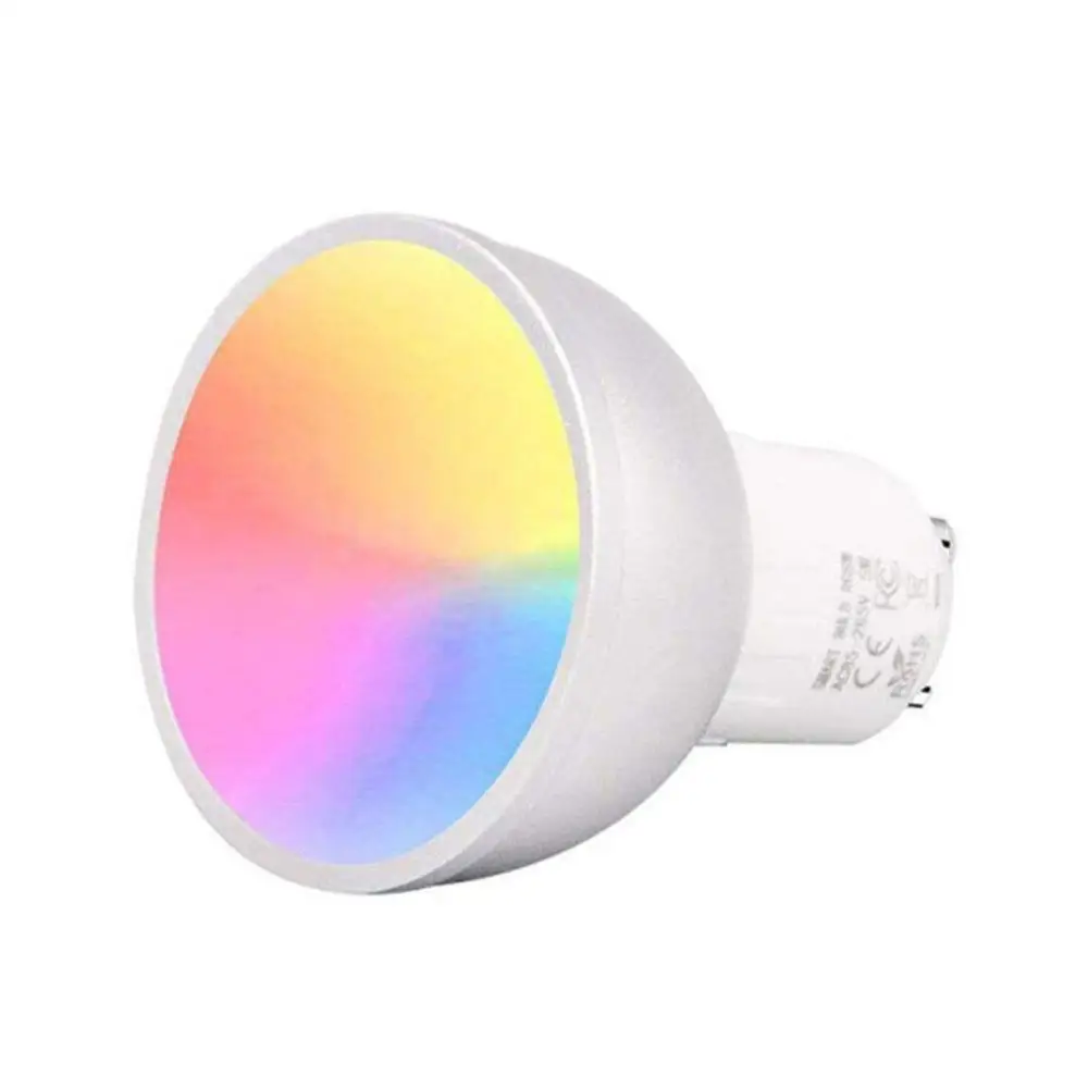Умная RGB лампа с Wi-Fi голосовым управлением, светодиодная энергосберегающая лампа 6500K+ RGBW GU10/E27, лампа для Amazon Alexa Google Home