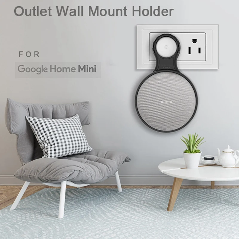 Настенный держатель-вешалка для Google Home Mini Voice Assistant экономит место улучшает видимость звука и внешний вид