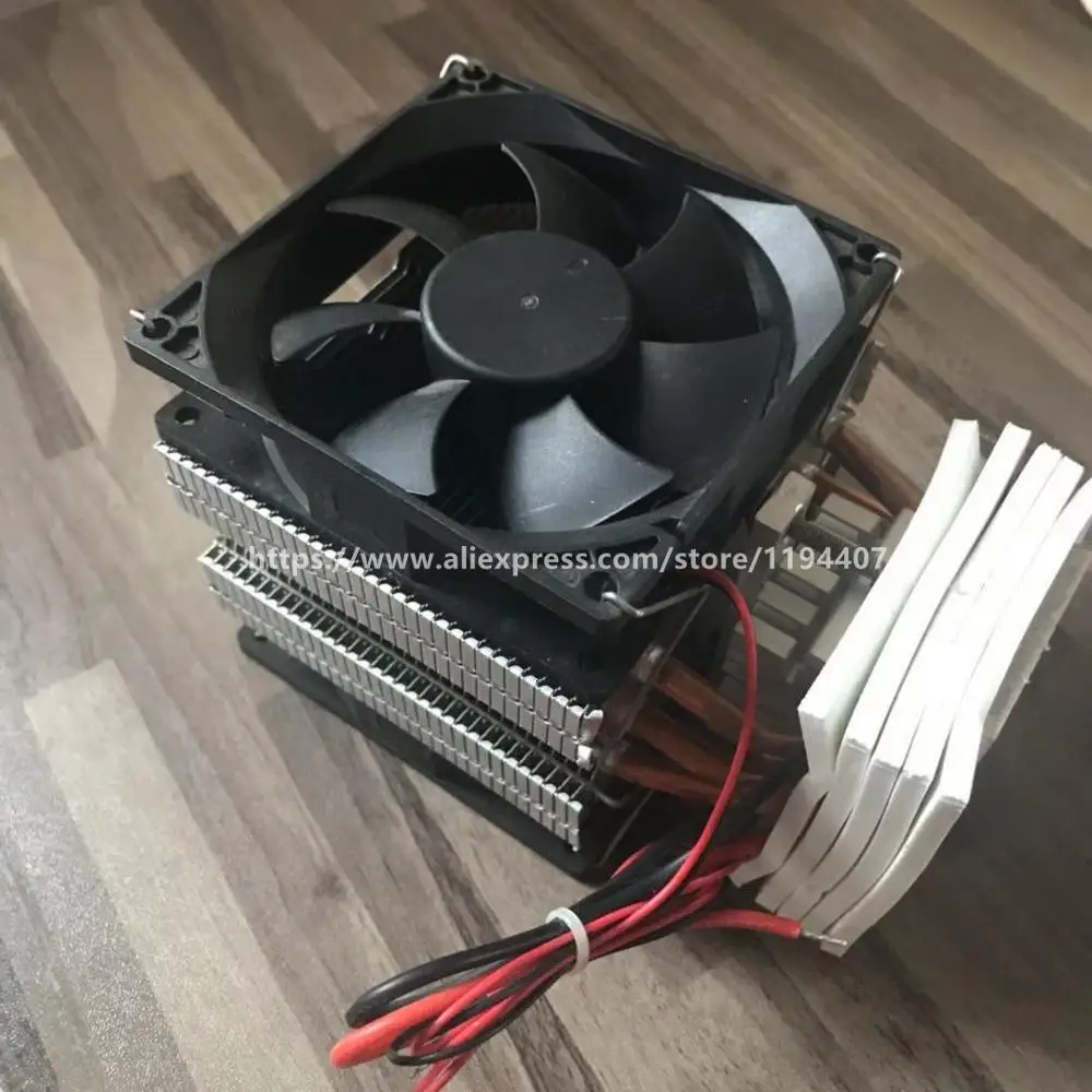 Thermoelectric Peltier Refrigeration Water Cooling System Cooler fan with TEC1-1271 send to guanzhou