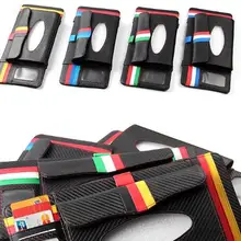 Автомобиль углеродного волокна солнцезащитный козырек кожаные ящики, пригодный для Audi Ford BMW Benz Volkswagen Cadillac Land Rover Авто