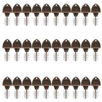 

Beer Plugs Tap Brush, 30 Pack Beer Faucet Tap Cleaning Plug Hygiene Brush for Draft Beer Faucet Cap (Brown)