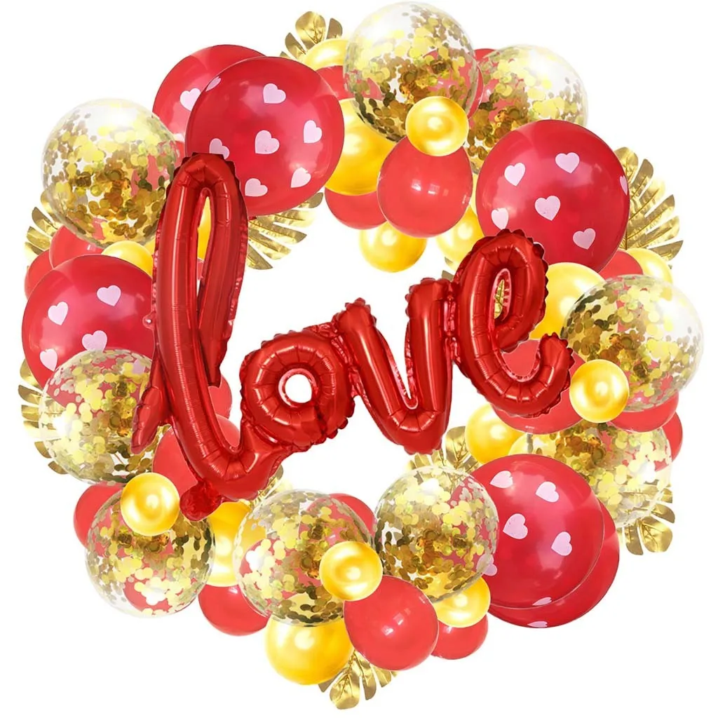 День Святого Валентина свадьбы красная Фольга Сердце праздник свадебный Декор любовь шары высокое качество поддержка Прямая поставка