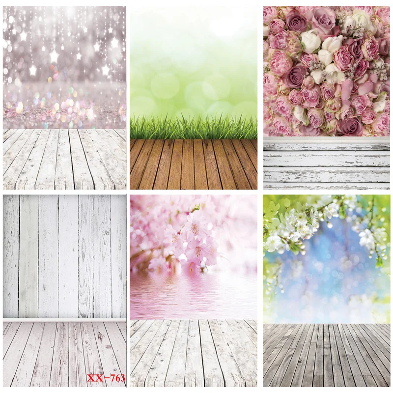 Vinyl Custom Photography Backdrops Props Flower Landscape Wooden floor Photo Studio Background 21922 ZLDT-14 | Электроника