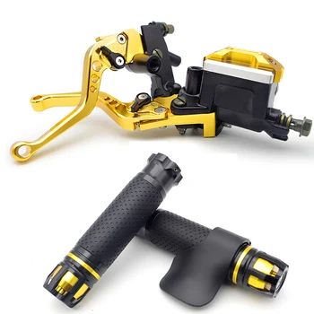 

General Motorcycle Hydraulic Brake + Motorcycle Grip FOR Yamaha mt07 yz450f r15 x max 300 Honda crf450r Kawasaki zzr 400