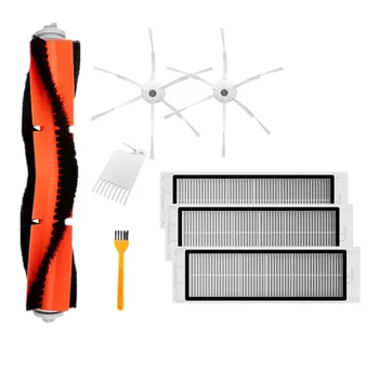 

8Pcs Main Side Brush Hepa Filter Cleaning Tool Replacements for Xiaomi Roborock Xiaowa Vacuum Cleaner