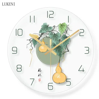 

Gourd Tempered glass wall clock Home Decor Wall Decor