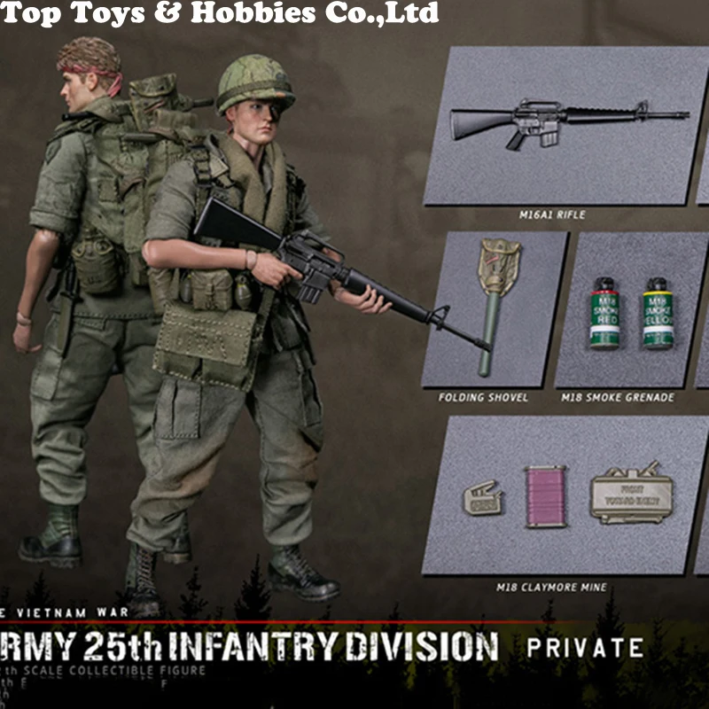 

15.3cm mini DAMTOYS PES004 1/12 POCKET ELITE SERIES ARMY 25th Infantry Division Private Action Figure Gift for fans