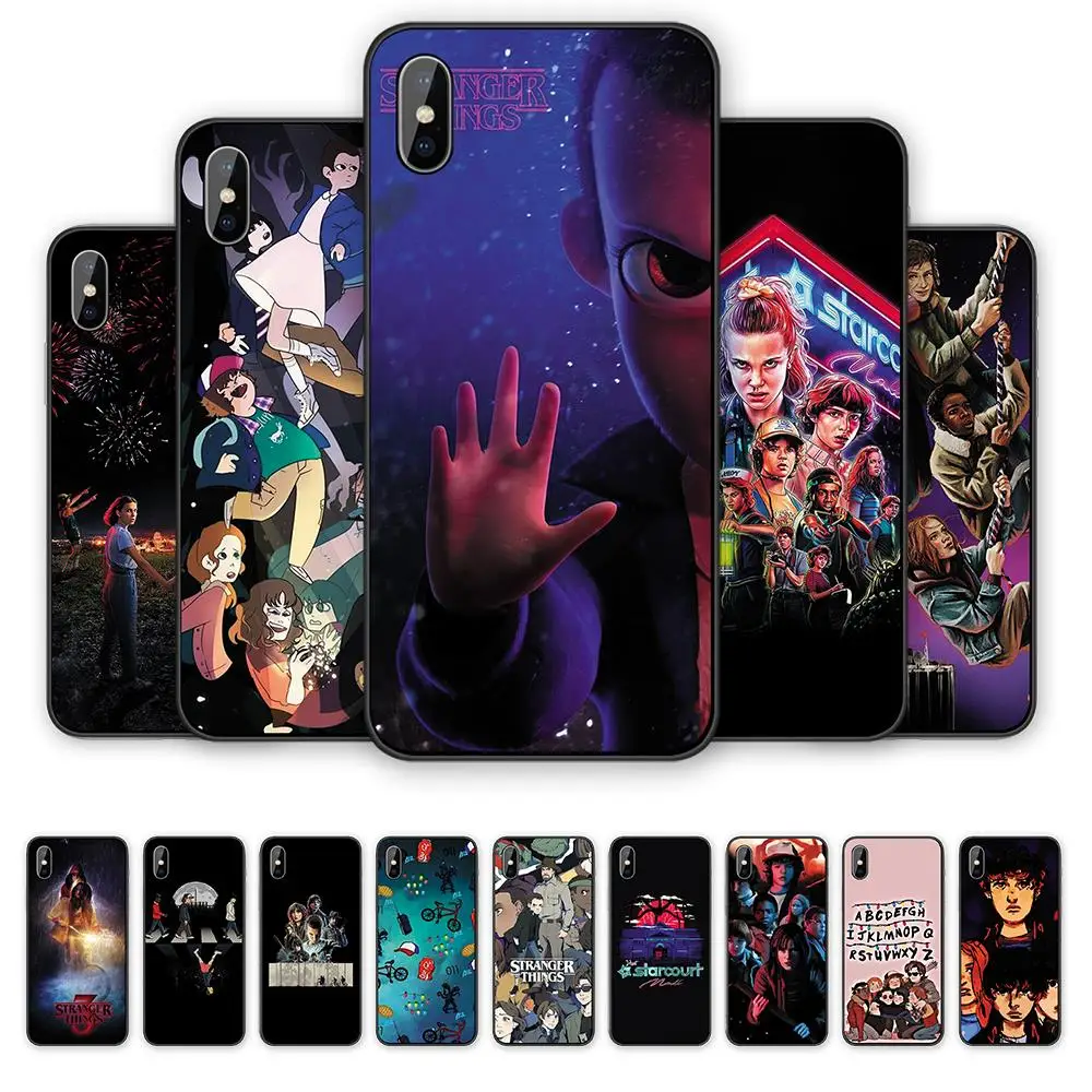 

Popular TV Show Stranger Things Season 3 Silicone Soft TPU Cover Phone Case For iphone XR XS X XSMAX 5 5S SE 6 6S 7 8 Plus Cases