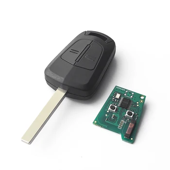 Chiave telecomando per Opel Vauxhall Astra H 2004-2009 Zafira B 2005-2013 433MHz 2 pulsanti - KEYYOU per Opel Vauxhall Astra H 2004 2009 Zafira B 2005 2013 2 pulsanti H
