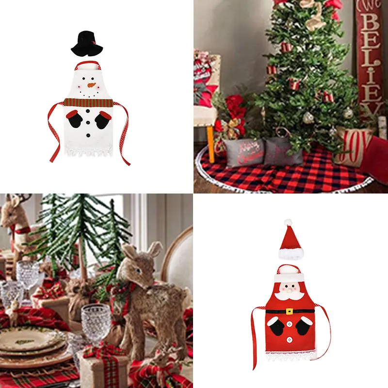 

Happy New Year Christmas Wine Bottle Cover Xmas Decor For Home Creative Home Table Party Decor Gifts Decorations 1Pcs 2021