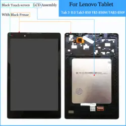 Для lenovo TB3-850F tb3-850 tb3-850F tb3-850M Tablet PC Сенсорный экран планшета + ЖК-дисплей Дисплей сборки Запчасти черный 100% тестирование